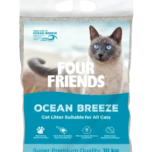 FourFriends Cat Litter Ocean Breeze 10 kg - Sjøbris