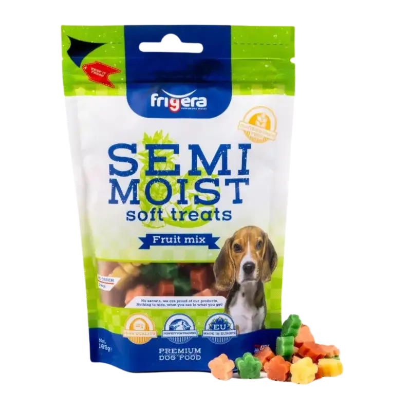 Frigera – Semi-Fuktig Myk Glutenfri og Kornfri, Fruktmix, 165 g