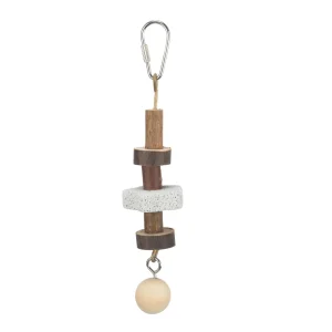 Fugleleke med treklosser og lavastein 16 cm