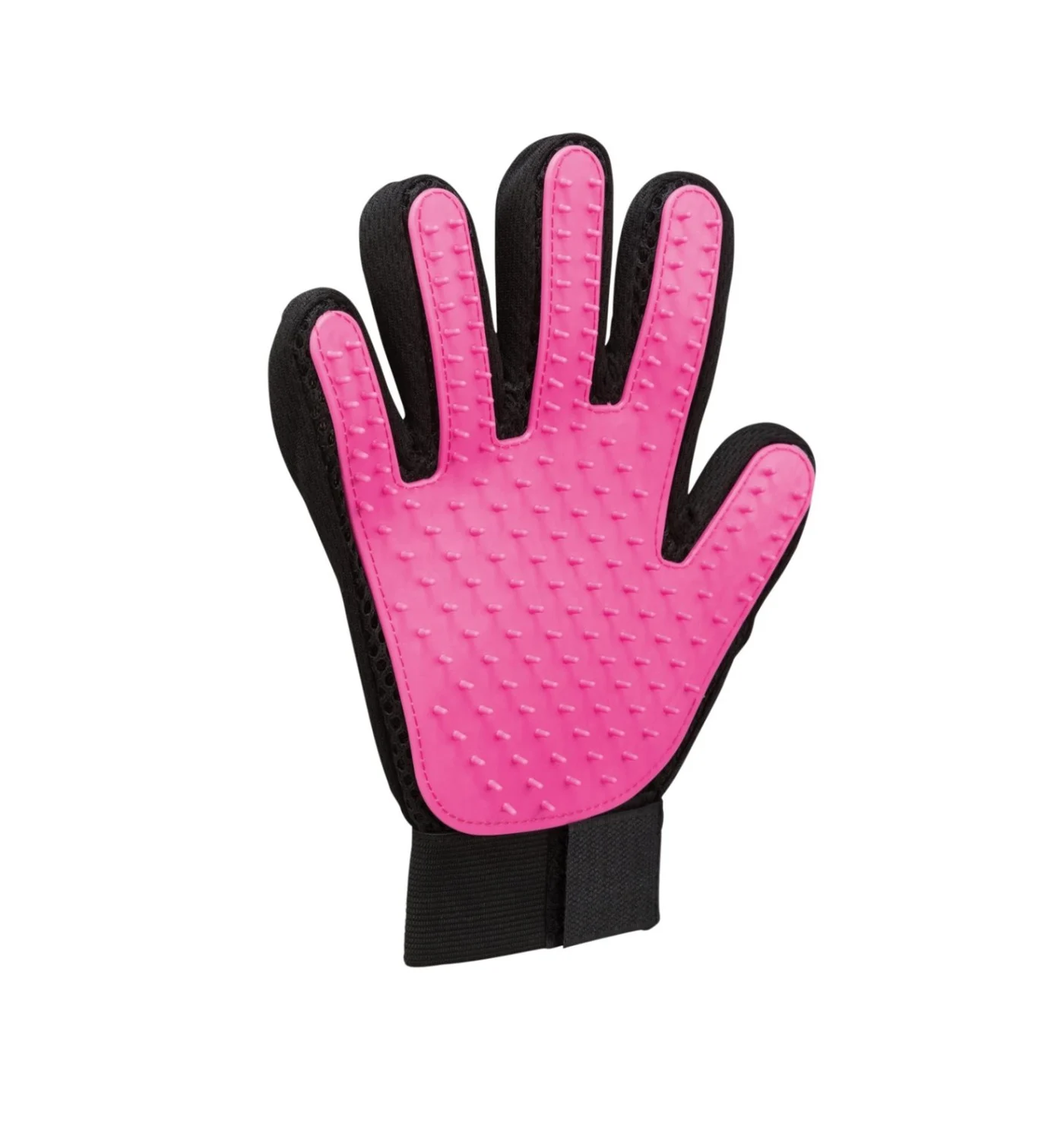 Fur Care Glove, 16 × 24 Cm, Pink/Sort
