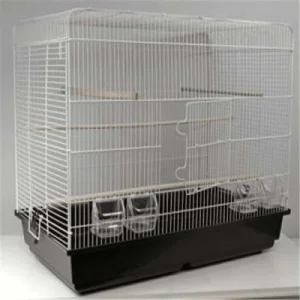 Gd space fuglebur hvit-svart 85x48x70cm
