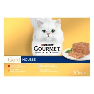 Gold Mousse V氓tf么r for katt 12x85g