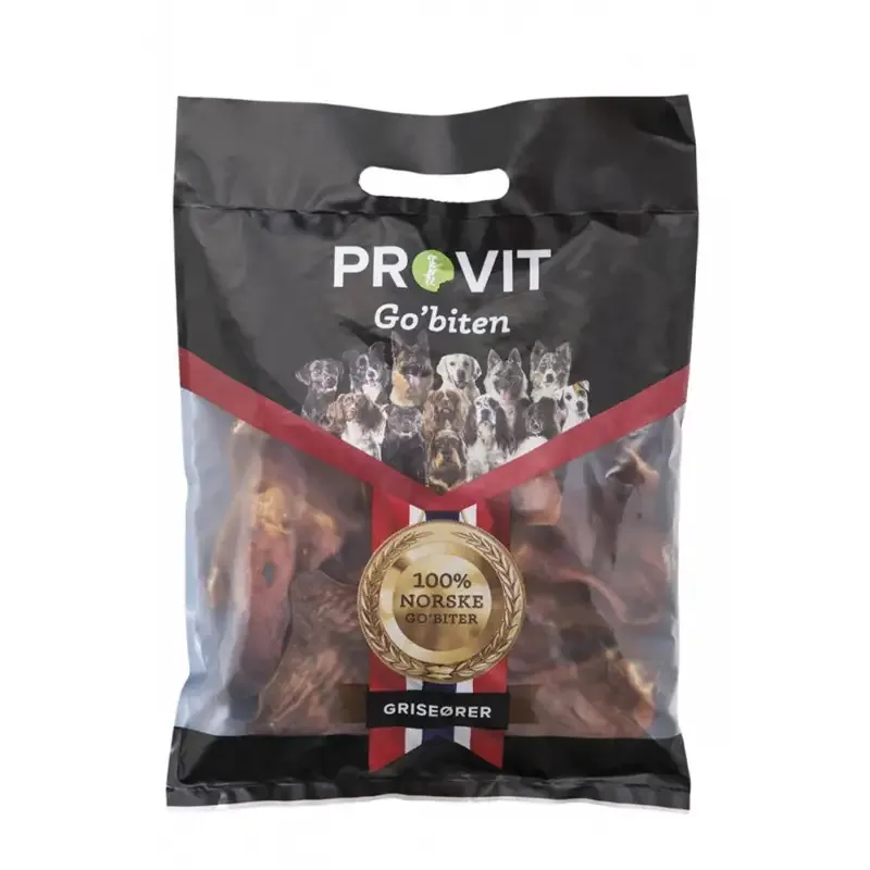 Griseører (10-pakning) PROVIT – Premium naturlig hundesnacks