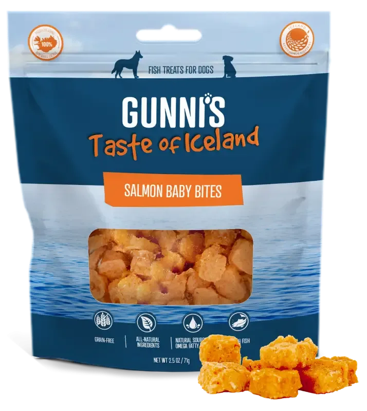 Gunni’s – godbiter av laks 85g