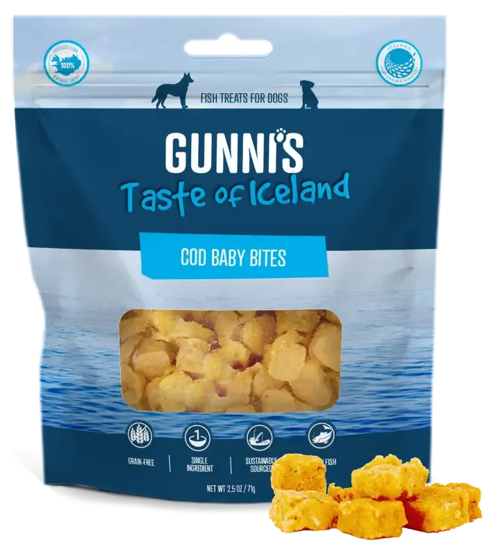 Gunni’s – godbiter av torsk 85g