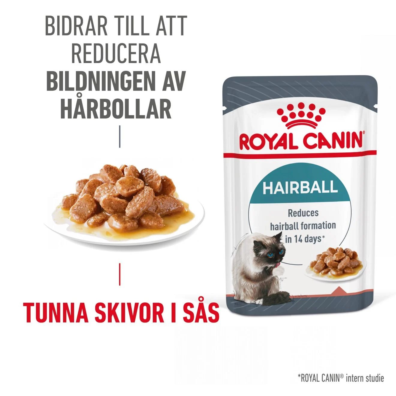 Hairball Care Gravy Adult V氓tf么r til katt