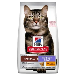 Hairball & Perfect Coat kattemat med kylling for voksne katter