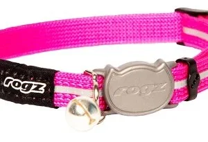 HALSBÅND Rogz, Alleycat, S, Rosa, 11mm. 20-31cm.