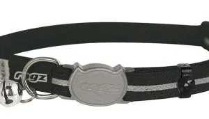 HALSBÅND Rogz, Alleycat, XS, Svart, 16,5-23cm.