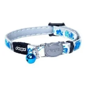 HALSBÅND Rogz, Glowcat, Xs, Blå, 8mm.x16.5-23cm.