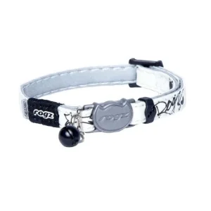 HALSBÅND Rogz, Glowcat, Xs, Svart, 8mm.x16.5-23cm.