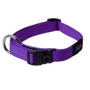 HALSBÅND Rogz, Utility, M, Lilla, 16mm. 26-40cm.