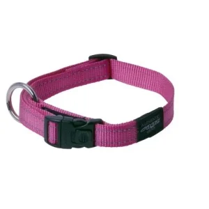 HALSBÅND Rogz, Utility, M, Rosa, 16mm. 26-40cm.