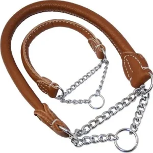Halvstrup Lær Rundsydd Cognac 12mmx60cm