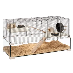 Hamsterbur Karat 120 m/glassbunn 118,5×50,5×61,5cm