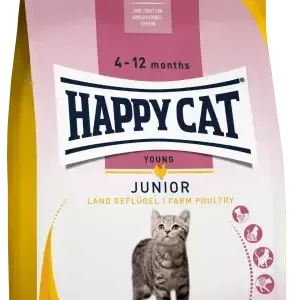 Happy Cat Junior Kylling 10 kg – Tørrfôr for Kattunge 4-12 Mnd (Immunstøtte)
