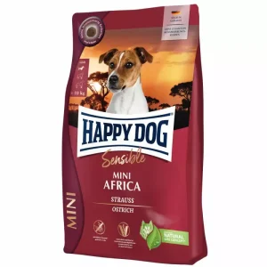 Happy Dog Sensible Mini Africa Struts (4 kg) – Kornfritt for Liten sensitiv hund