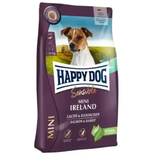 Happy Dog Sensible Mini Ireland 800g – Laks & Kanin for Hud & Pels (Liten Hund)
