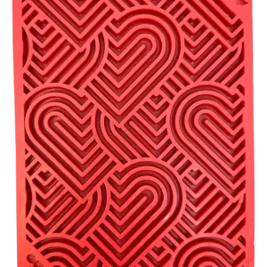HEART DESIGN «LOVE» EMAT slikkematte LITEN