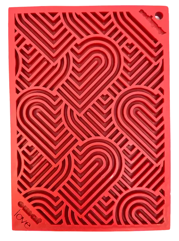 HEART DESIGN «LOVE» EMAT slikkematte LITEN