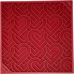 HEART DESIGN «LOVE» EMAT slikkematte STOR