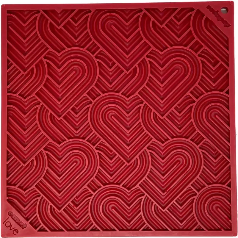HEART DESIGN «LOVE» EMAT slikkematte STOR