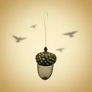 Hengende Fuglemater Kongle 23cm