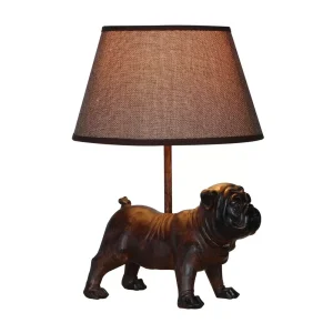 HH Lampe Bulldog Liten m/skjerm, Brun