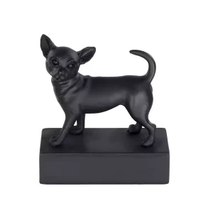 HH Skulptur Chihuahua korthåret sort