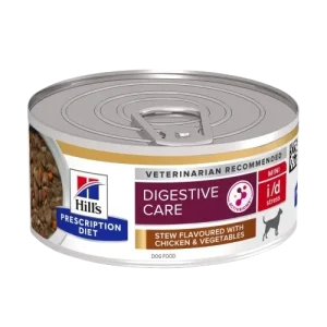 Hill's Prescription Diet Dog i/d Digestive Care Stress Mini Stew Chicken & Vegetables - Wet Dog Food 156 g