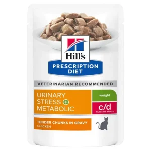 Hill’s Prescription Diet Feline c/d Multicare Stress + Metabolic Porsjonsposer