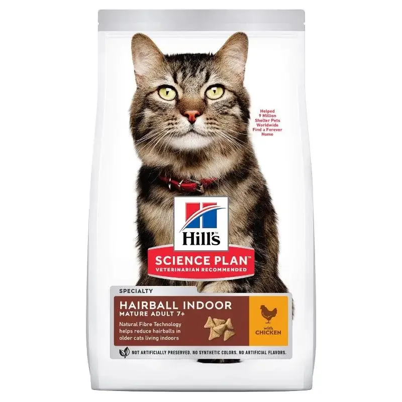 Hill’s Science Plan Feline Mature Hairball Indoor Chicken