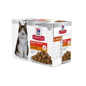 Hills SP Feline Adult Perfect Digestion Chicken 12x85g porsjonsposer