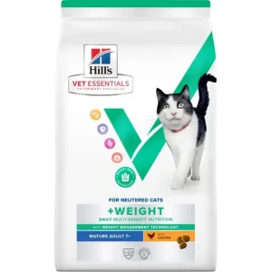 Hill’s Vet Essentials Feline Mature Adult Multi-Benefit + Weight Chicken