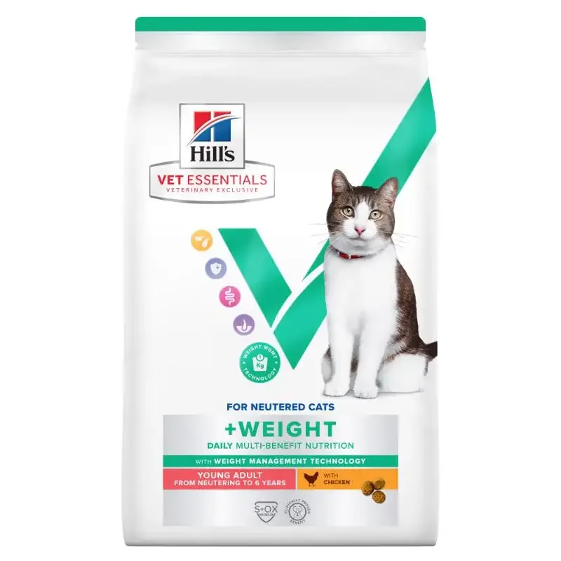 Hill’s Vet Essentials Feline Young Adult Multi-Benefit + Weight Chicken