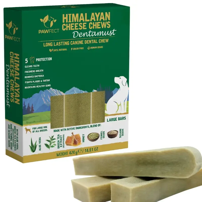 Himalayan Cheese Chews protein-ostetygg tyggebein – ALOE VERA (3-pack)