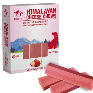 Himalayan Cheese Chews protein-ostetygg tyggebein – JORDBÆR (3-pack)