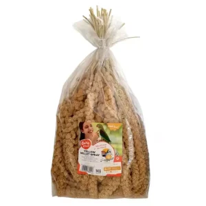 Hirsekolber 1 kg – Naturlig og velsmakende aktiviseringsfôr til fugler
