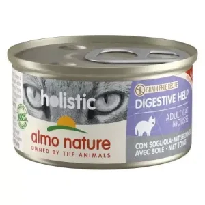 Holistic cat 85g Digestivesole (flyndre) Almo Nature (24)(utgått)