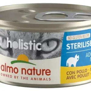 Holistic cat 85g Sterilised with chicken Almo Nature (24)(utgått)