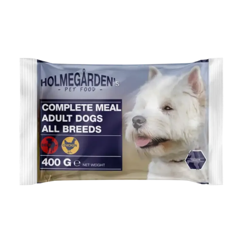 Holmegården – Våtfôr med Okse & Kylling – 4x100g