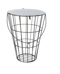 Høyhekk, med lokk, metall, 21 Cm