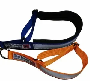 Huken Halsbånd Halvstrup regulerbart m/polstring og refleks grønn 25mmx33-42cm M