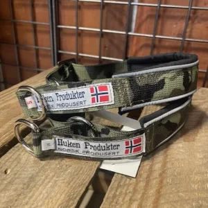 Huken polstret halsbånd med halvstrup og justering