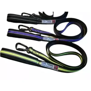 Huken Refleksbånd 180 cm Sort – Hundebånd med Twistlock og Fleece-polstring