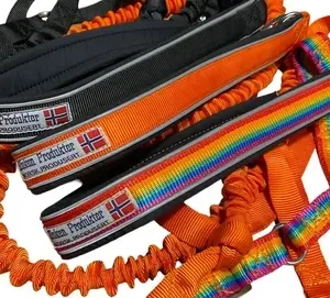 Huken Tur/joggeline med strikk oransje 2,5m