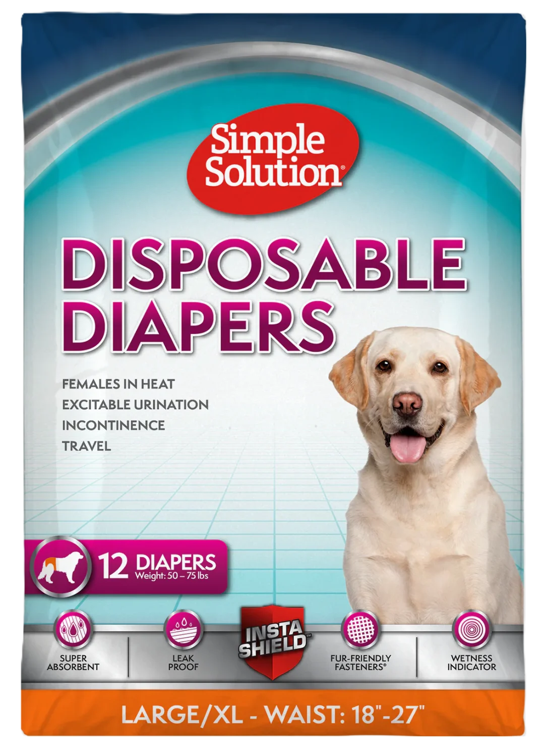 Hundebleie for tispe