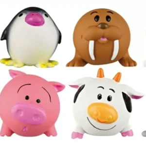 Hundeleke latex balldyr 6cm