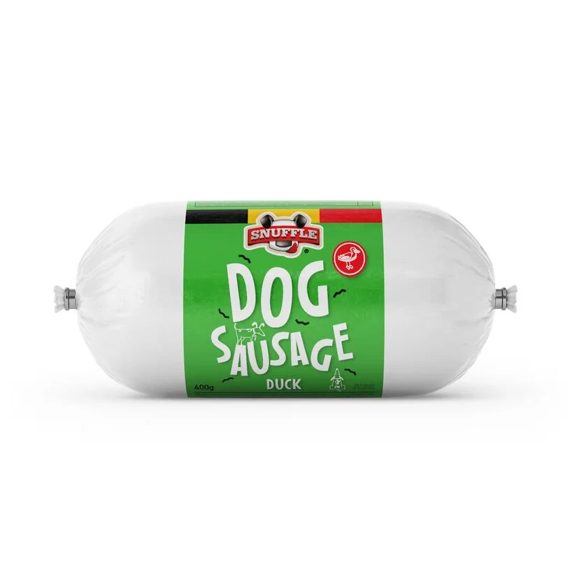 Hundepølse Snuffle M/And og Kylling 400gr