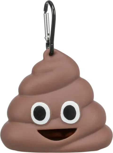 Hundeposeholder Silikon Poop Brun 8x5cm M/15 Hundeposer - Image 2